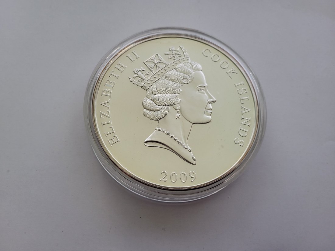  30 Dollar 2009 1kg Kilo Segelschiff Bounty Silbermünze 1000g 999 Cook Island Spittalgold9800 (5368   