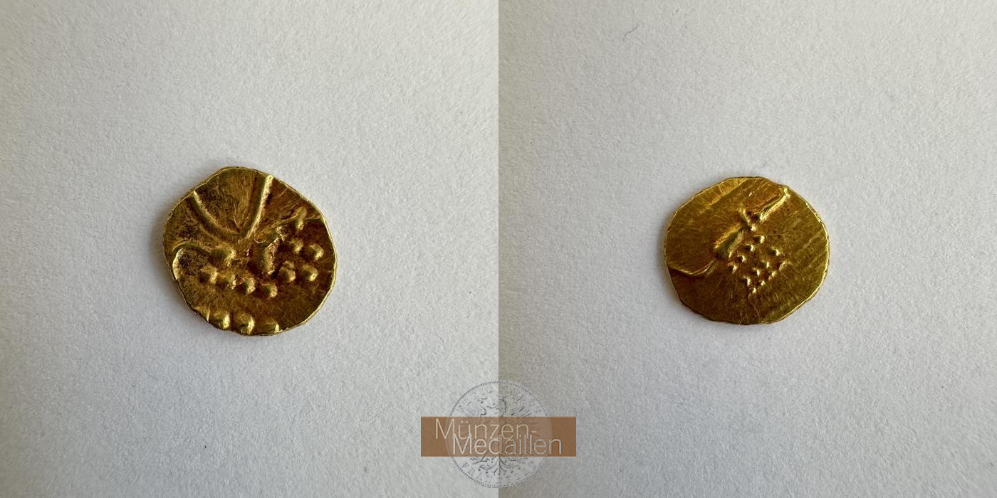  Indien Vermutlich Ceylon Goldmünze MM-Frankfurt Raugoldgewicht: 0,35g   