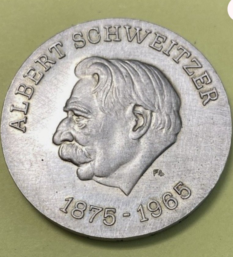  SILBER - Deutschland DDR 10 Mark 1975 Albert Schweitzer   