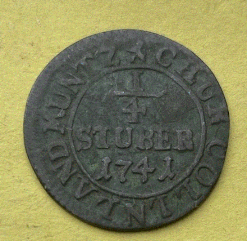  Köln 1/4 Stüber 1741 | Erzbistum | Clemens August Altdeutschland   