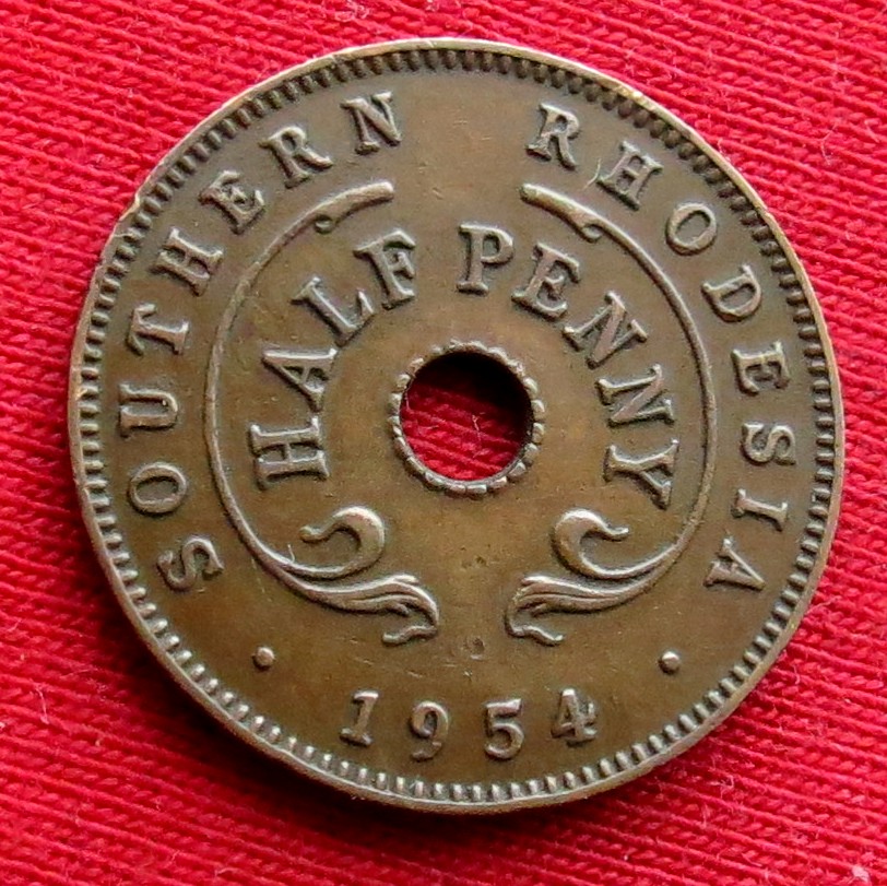 Southern Rhodesia 1/2 penny 1954
