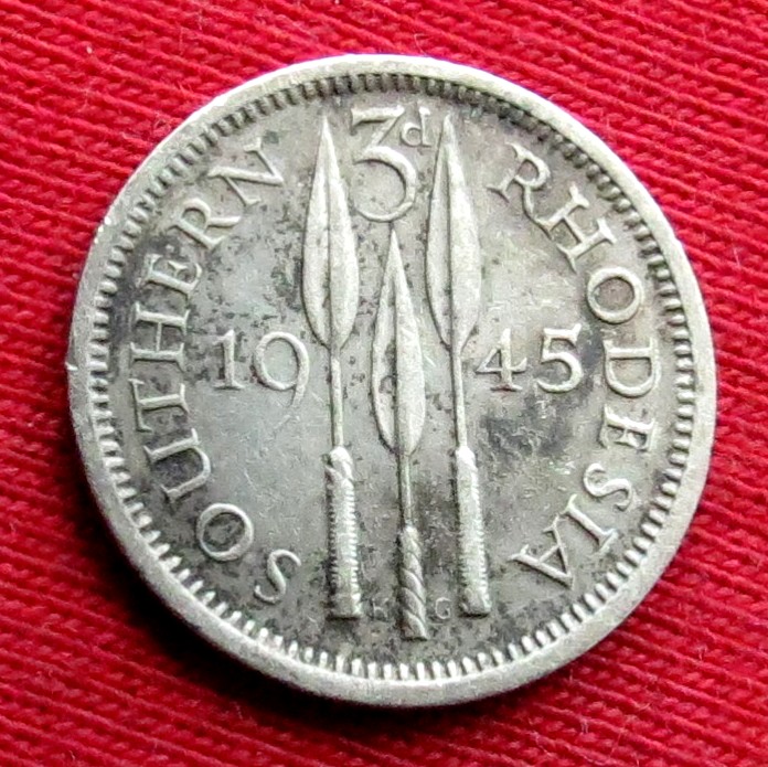 Southern Rhodesia 3 Penсe 1945