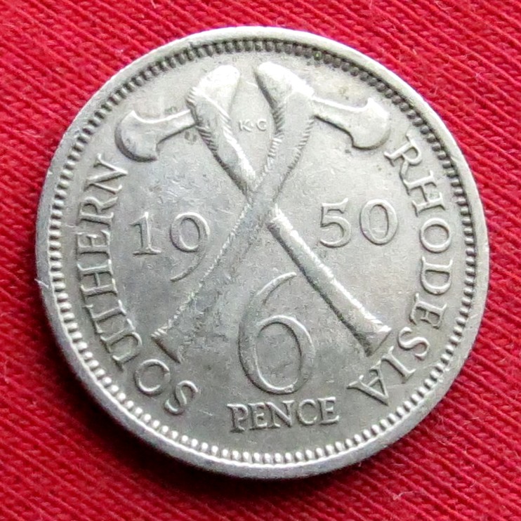  Southern Rhodesia 6 Penсe 1950   