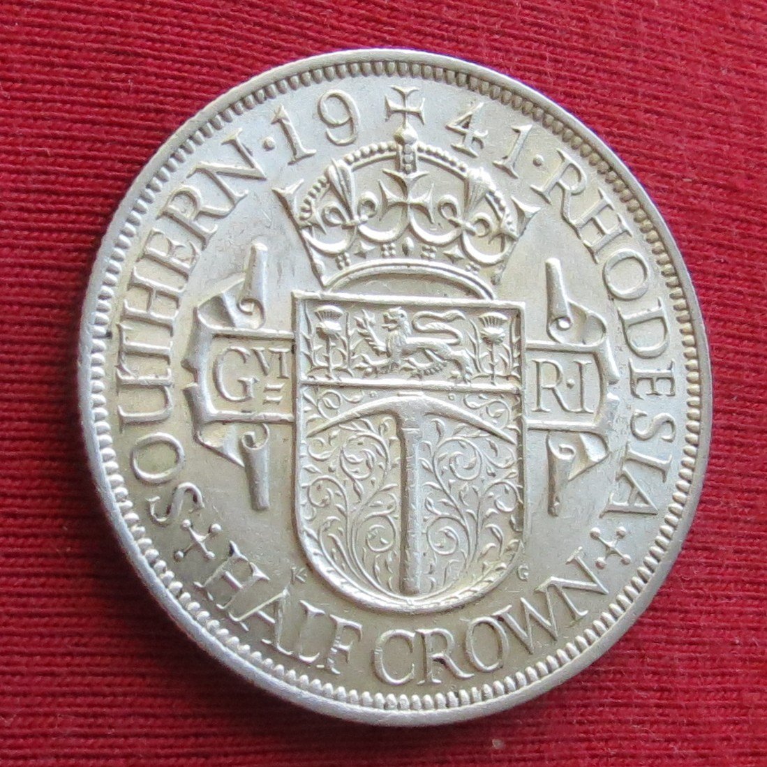 Southern Rhodesia 1/2 crown 1941