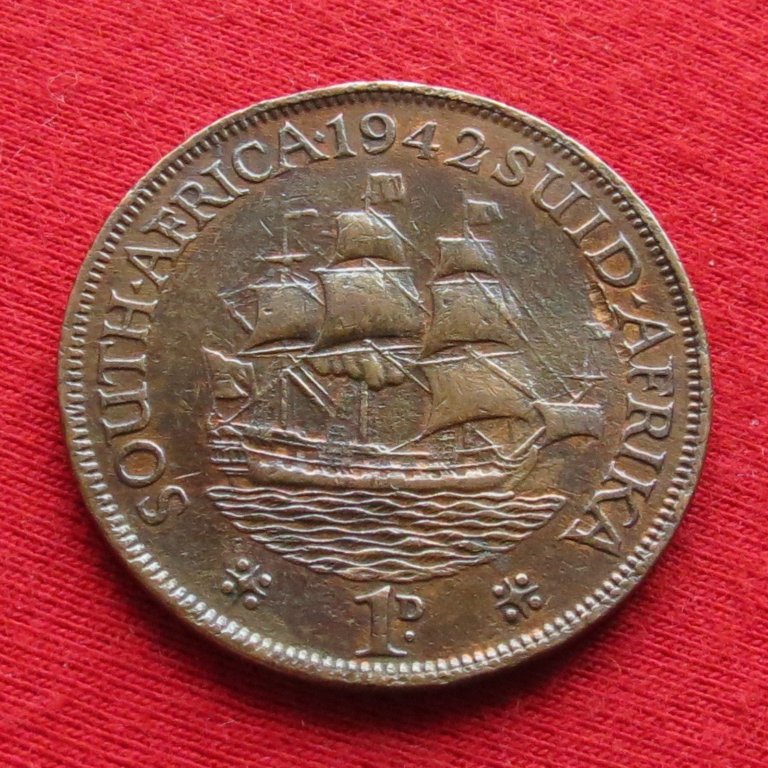  South Africa RSA 1 penny 1942   