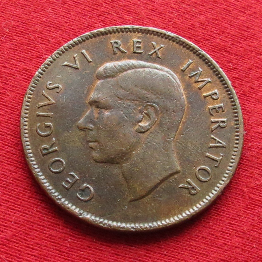  South Africa RSA 1 penny 1942   