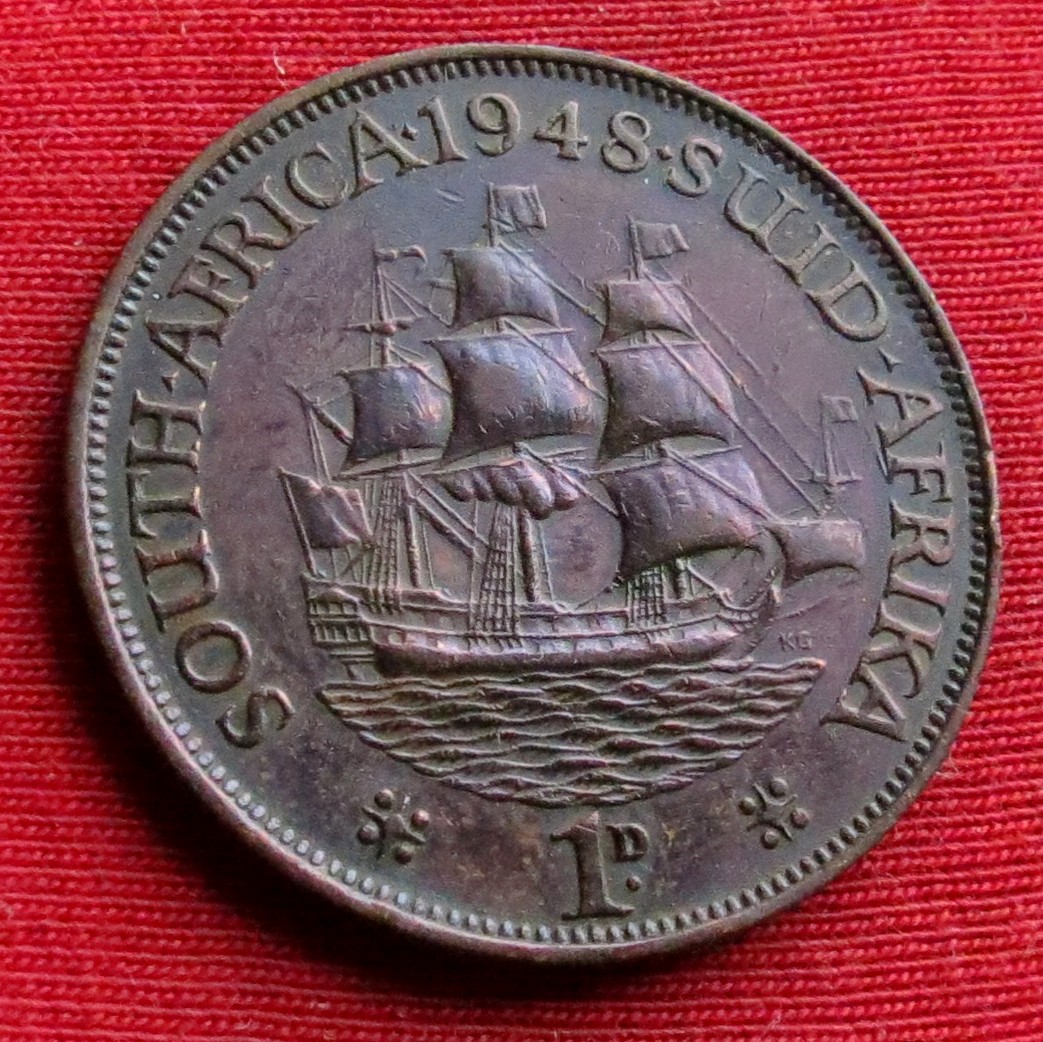  South Africa RSA 1 penny 1948 #2   