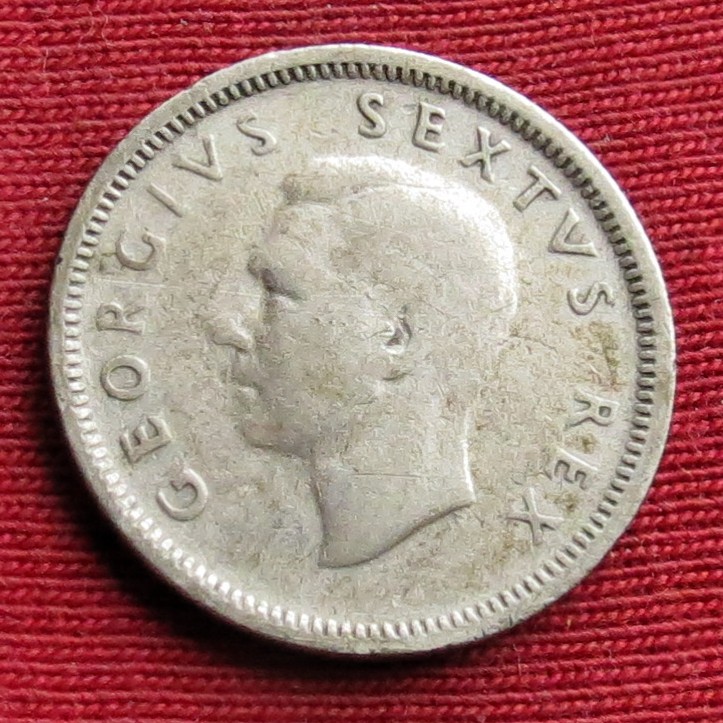  South Africa RSA 6 pence 1952   