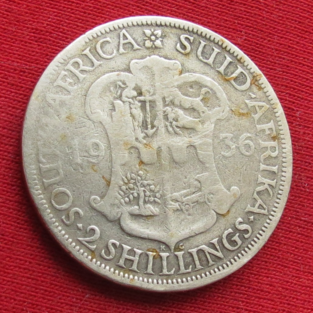South Africa RSA 2 shilling 1936