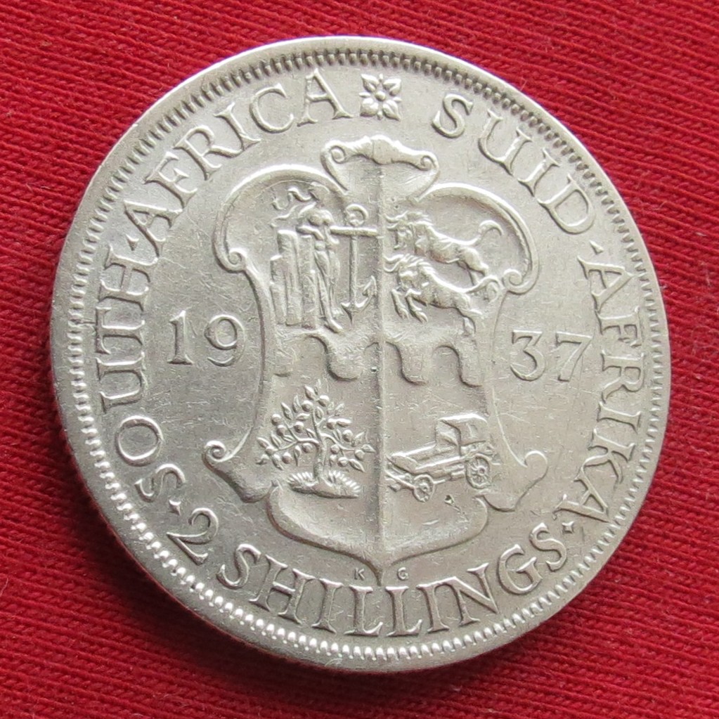 South Africa RSA 2 shilling 1937