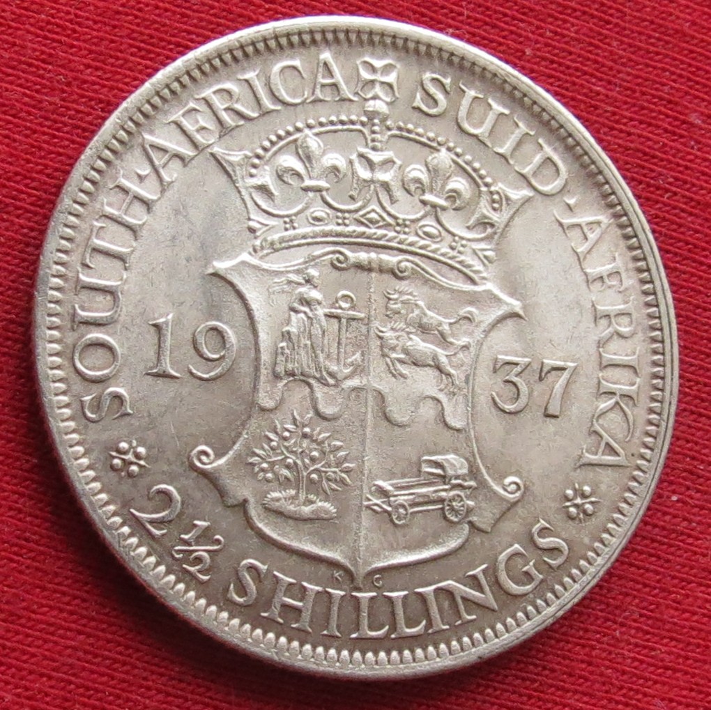 South Africa RSA 2.1/2 shilling 1937
