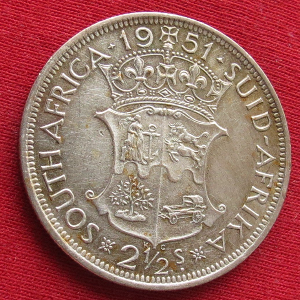  South Africa RSA 2.1/2 shilling 1951   