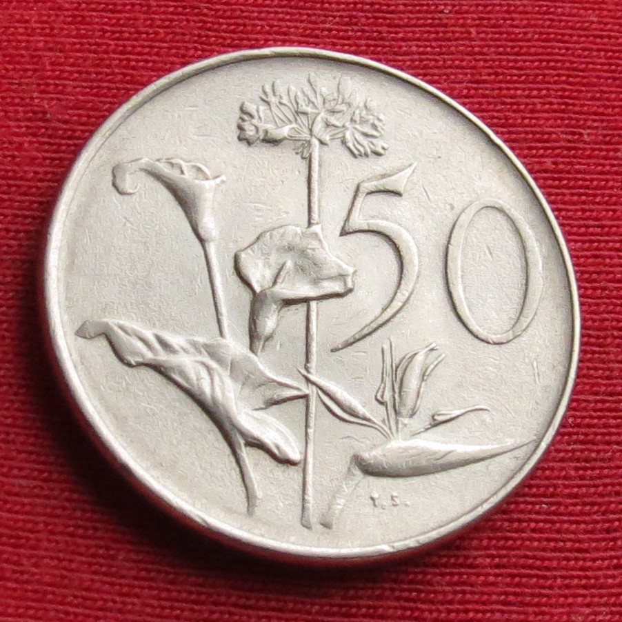 South Africa RSA 50 cents 1972