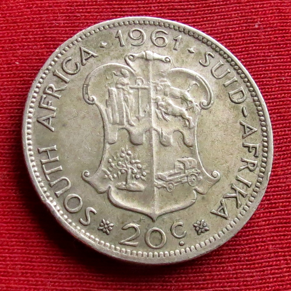 South Africa RSA 20 cents 1961 #2