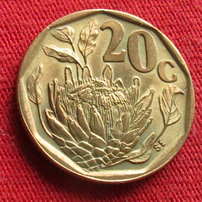 South Africa RSA 20 cents 1993 #1
