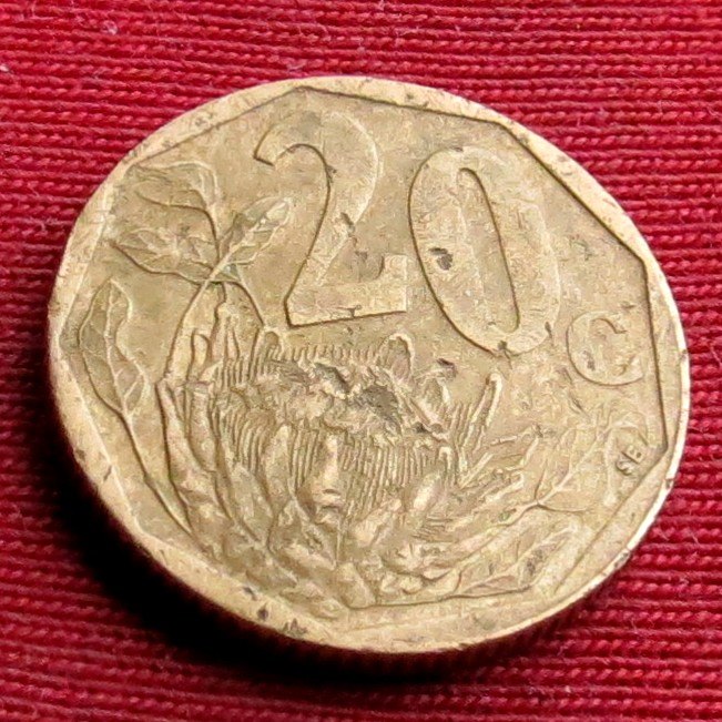South Africa RSA 20 cents 1999