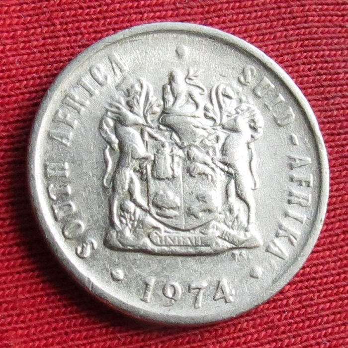  South Africa RSA 10 cents 1974   