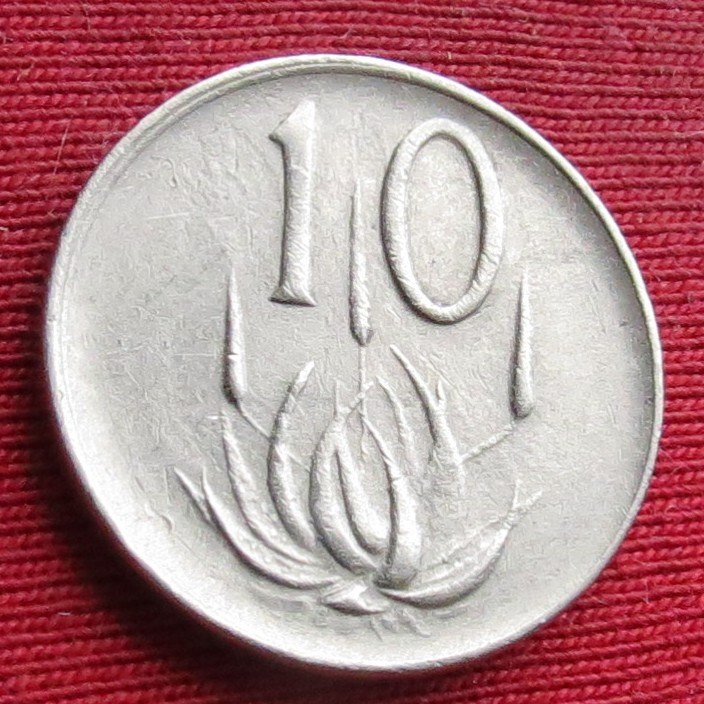 South Africa RSA 10 cents 1977