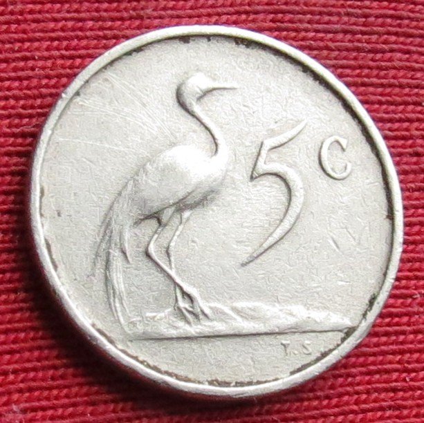 South Africa RSA 5 cents 1965