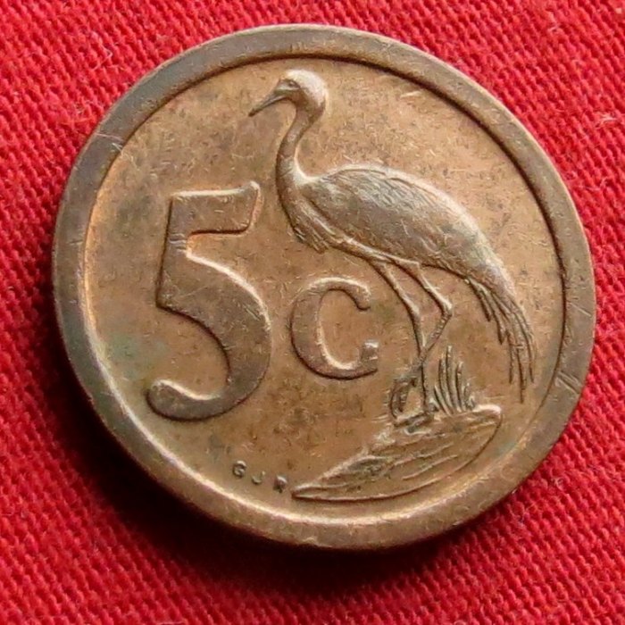 South Africa RSA 5 cents 1990