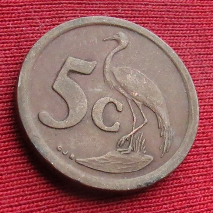 South Africa RSA 5 cents 1991