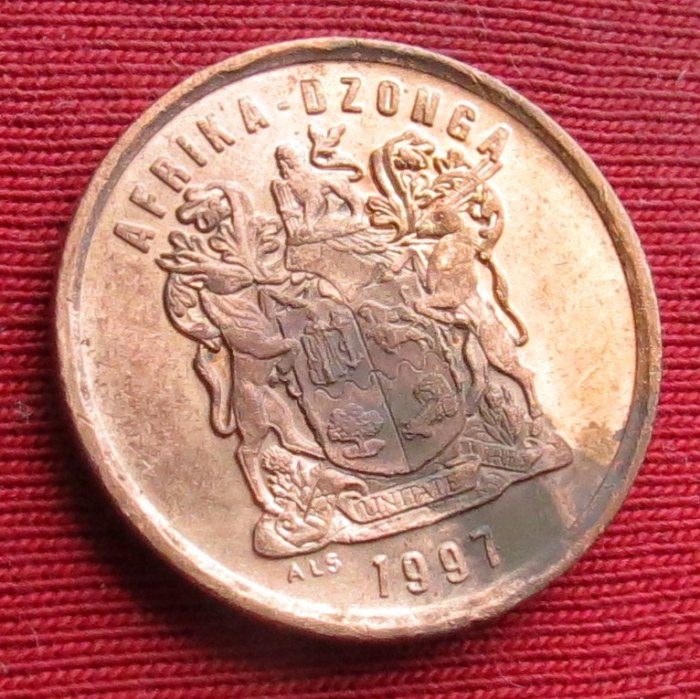  South Africa RSA  5 cents 1997   