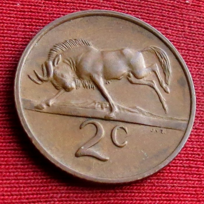 South Africa RSA 2 cents 1970