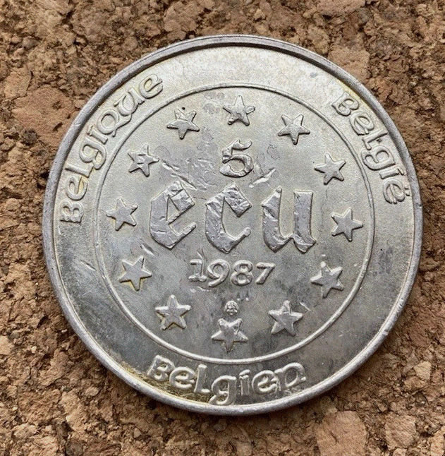  SILBER - ECU 1987 - 1988 Römische Verträge. Hoher Silberanteil   