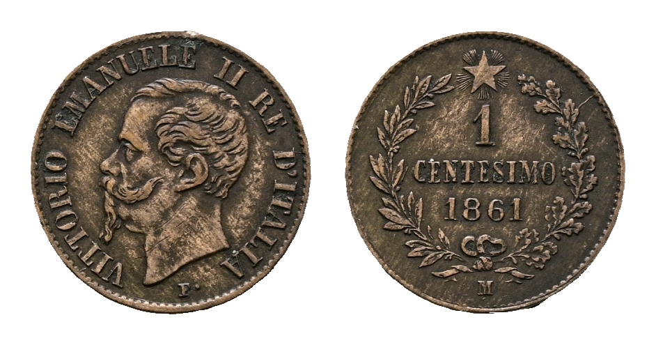  Italien, Kleinmünze 1861   