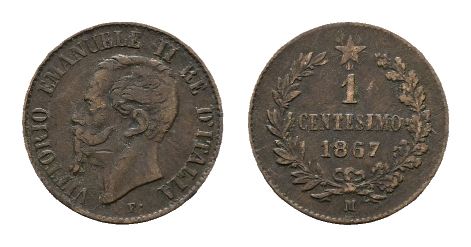  Italien, Kleinmünze 1867   