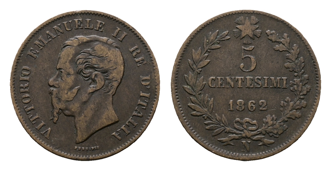  Italien, Kleinmünze 1862   