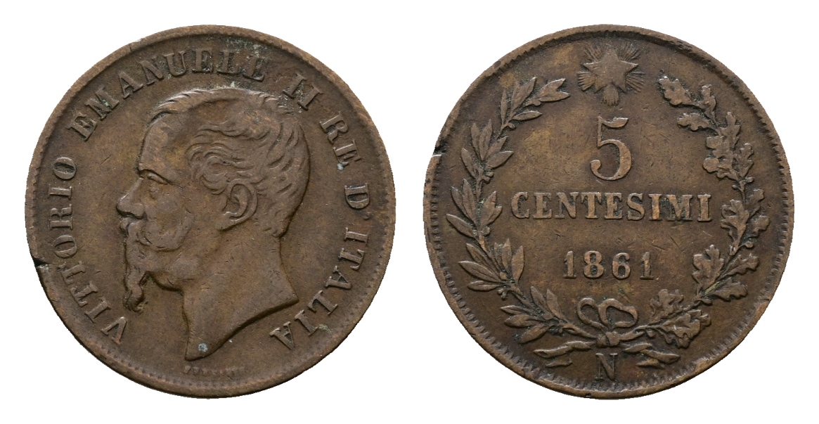  Italien, Kleinmünze 1861   