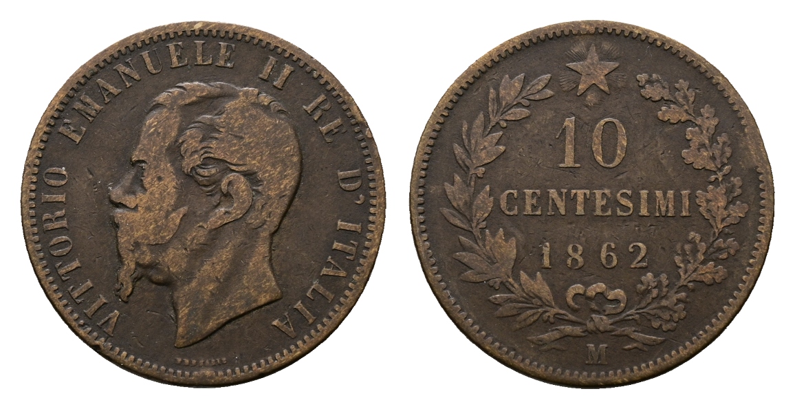  Italien, Kleinmünze 1862   