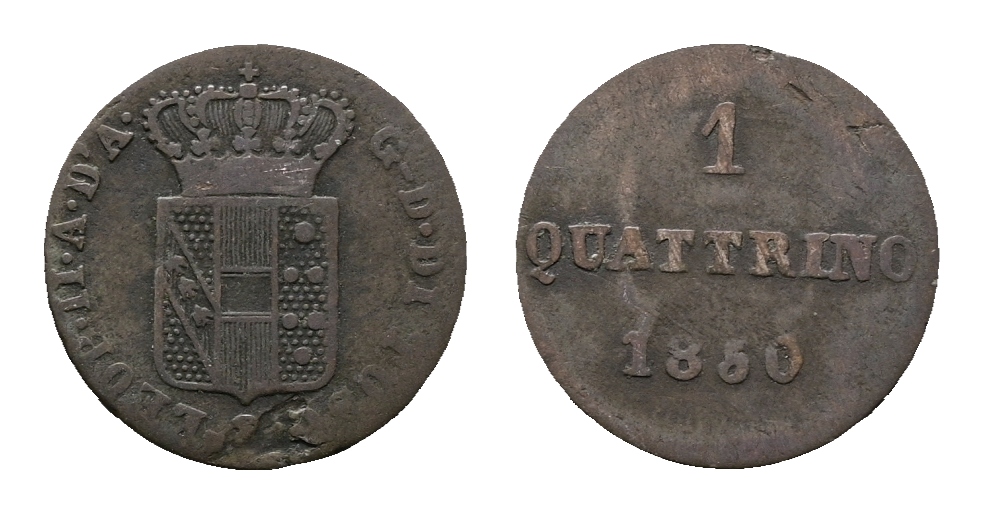  Italien, Kleinmünze 1850   