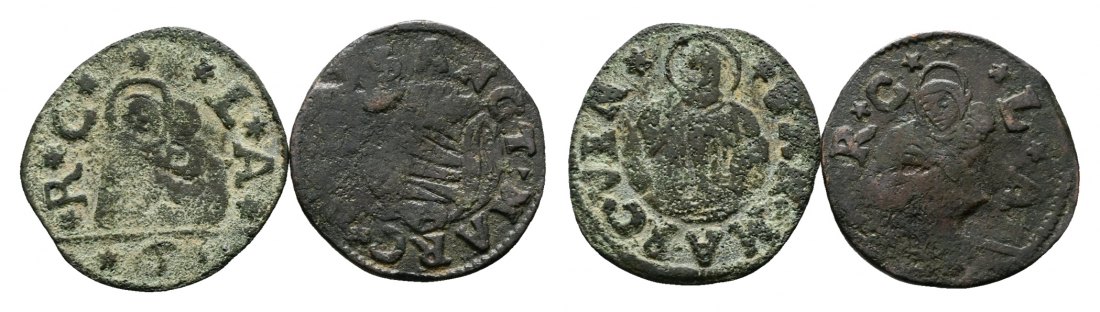  Italien, 2 Kleinmünzen   