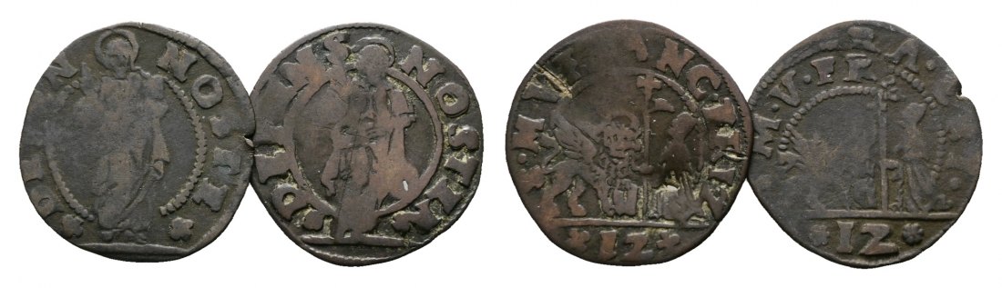  Italien, 2 Kleinmünzen   