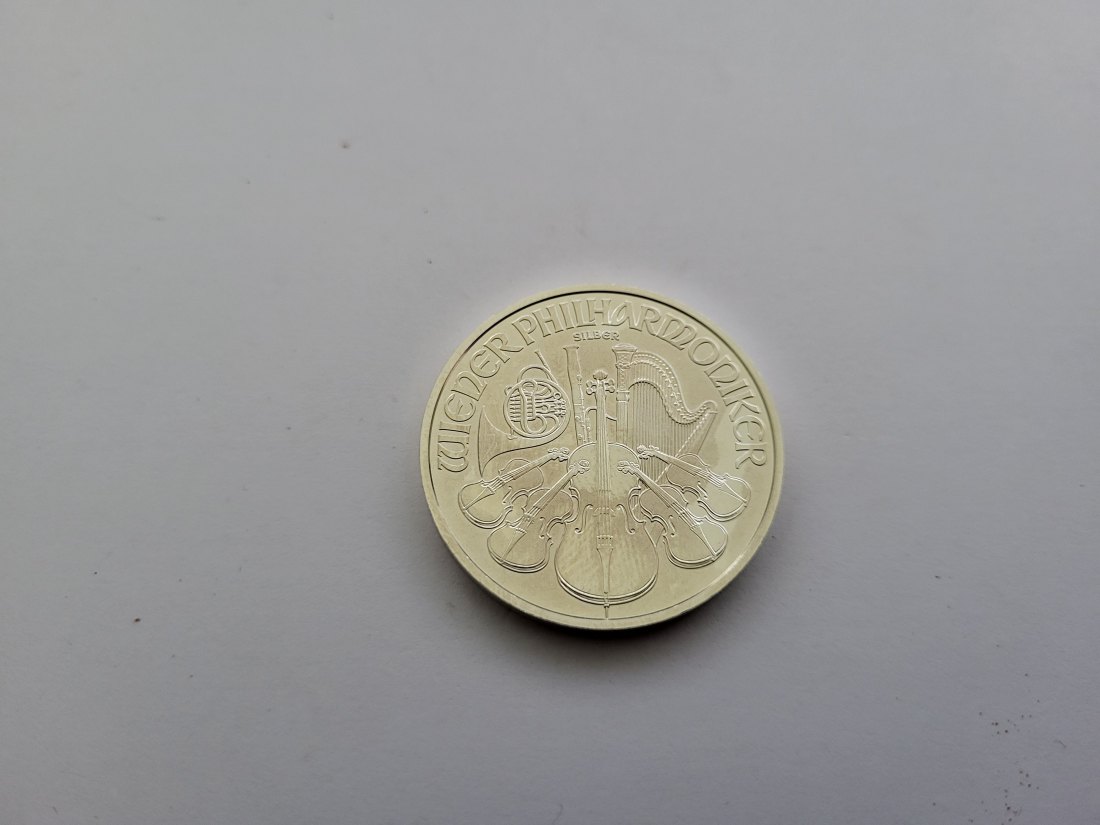  Philharmoniker 2022 1,50 Euro 1 Oz Flecken Silbermünzen Österreich Spittalgold9800 (1248   