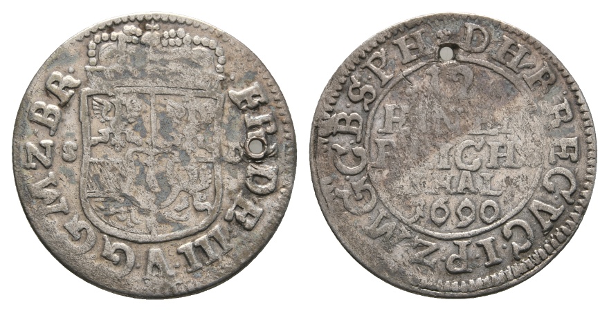  Altdeutschland; Kleinmünze 1690   