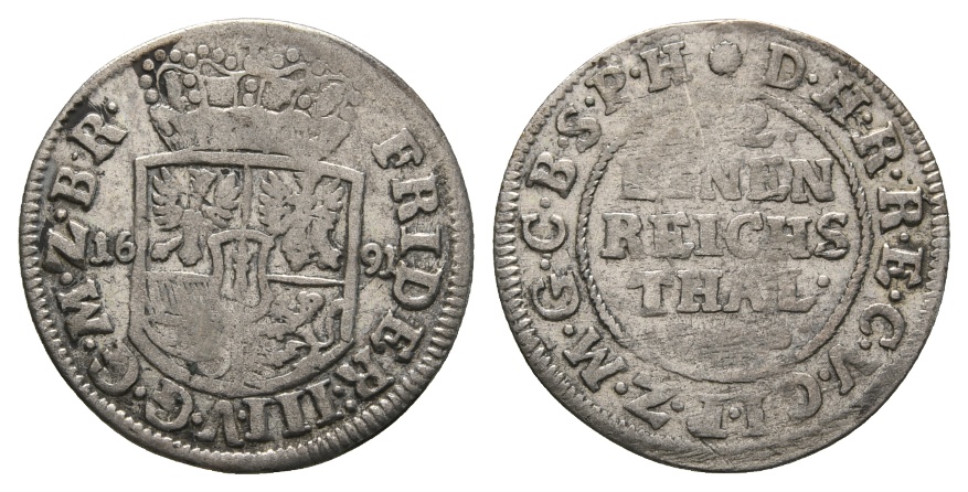  Altdeutschland; Kleinmünze 1691   