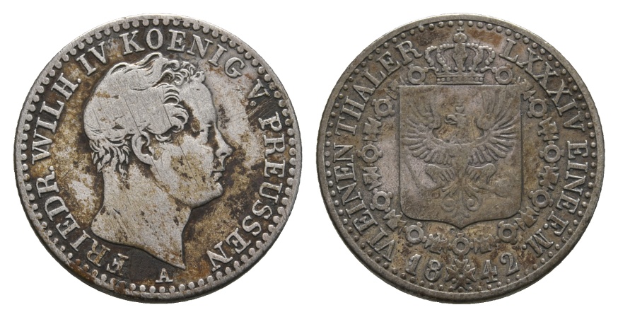  Altdeutschland; Kleinmünze 1842   