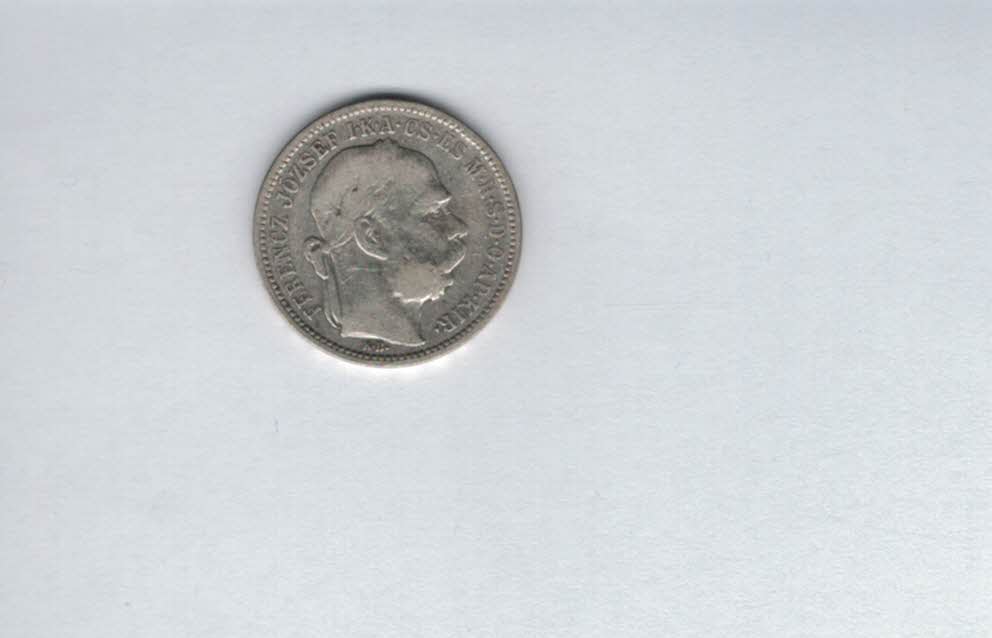  1 Korona 1895 á 4,17g fein Ag Kronenwährung Ungarn Franz Joseph I. Spittalgold9800 (1277   