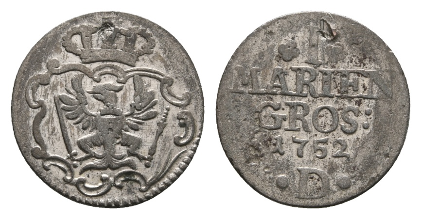  Altdeutschland; Kleinmünze 1752   
