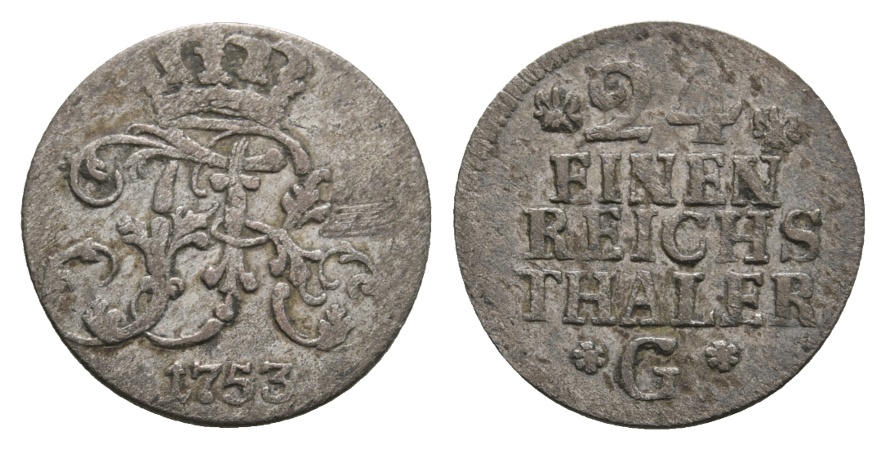  Altdeutschland; Kleinmünze 1753   