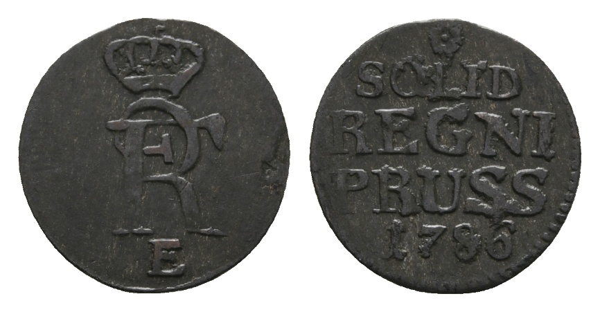  Altdeutschland; Kleinmünze 1786   