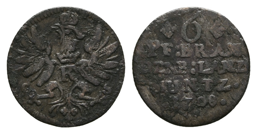  Altdeutschland; Kleinmünze 1708   