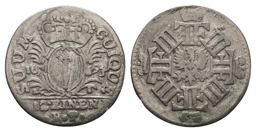  Altdeutschland; Kleinmünze 1693   