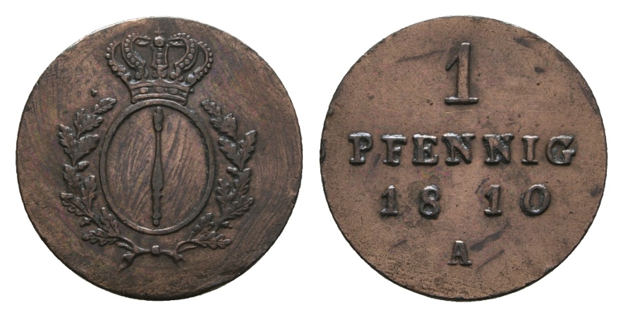  Altdeutschland; Kleinmünze 1810   