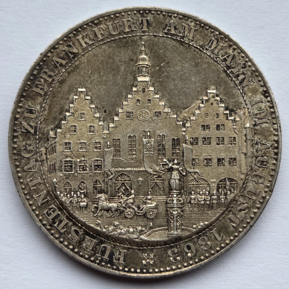  Frankfurt: 1 Taler Fürstentag 1863   
