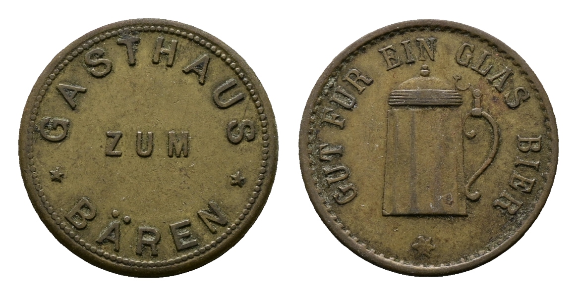  Bayern; Coburg; Gasthaus zum Bären; Gut für ein Glas Bier; Menzel 4556.2   