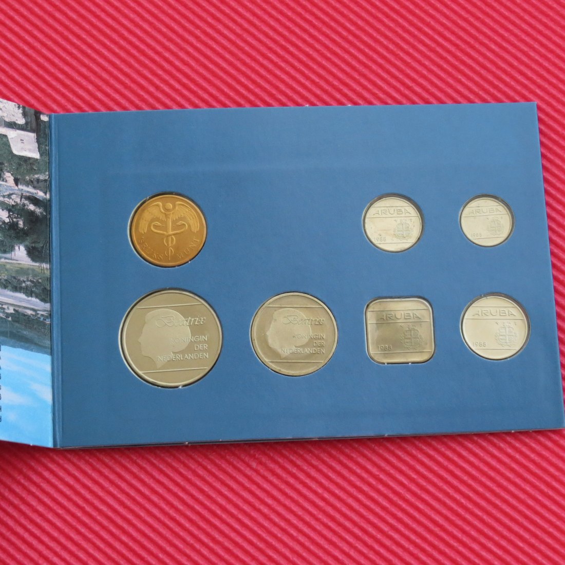  Aruba 1988 - 5 10 25 50 cents 1, 2.50 guldem   